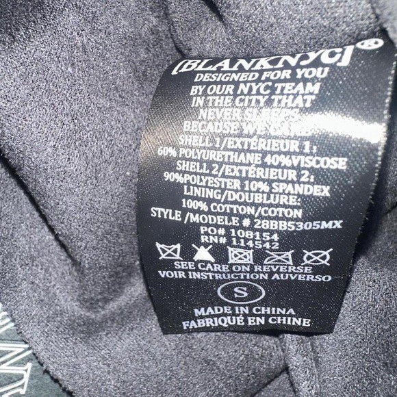 NWT small Blanknyc black biker faux vegan leather asymmetrical motto jacket - Picture 5 of 6